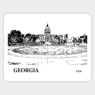 Georgia State USA Magnet